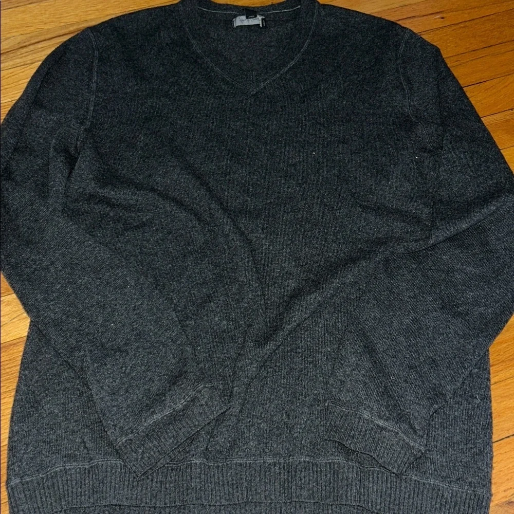 John W. Nordstrom Brown V-Neck Sweater